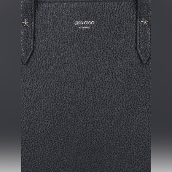 New Jimmy Choo Ladies Pegasi Soft Grainy Leather Star-Embossed Tote Bag - Picture 3 of 4